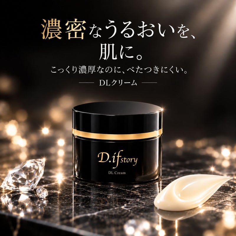 DLクリーム(美容クリーム) | 本物の宝石成分配合の煌めくジュエリー 